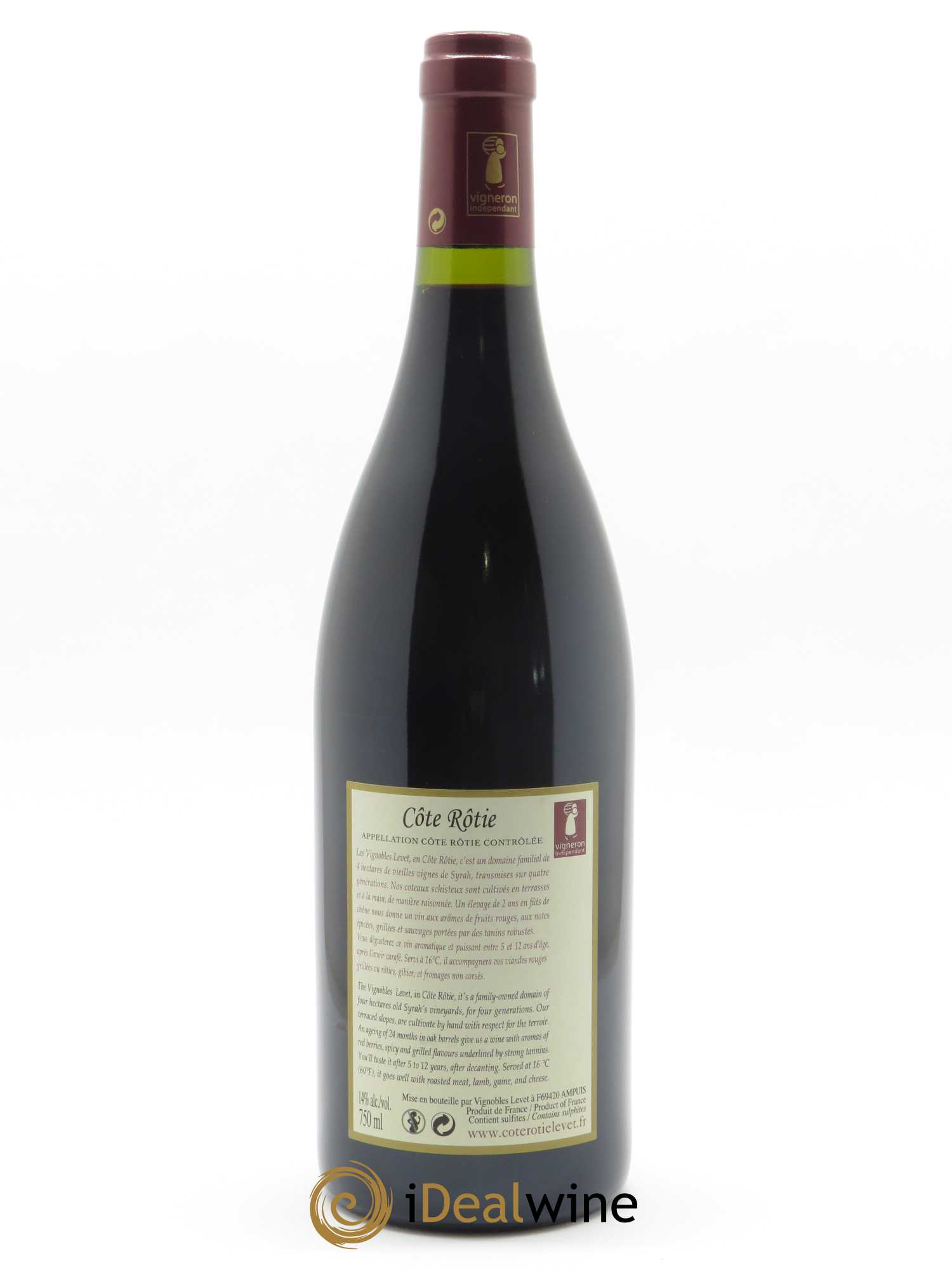 Côte-Rôtie Maestria Vignobles Levet  2018 - Lot de 1 Bouteille