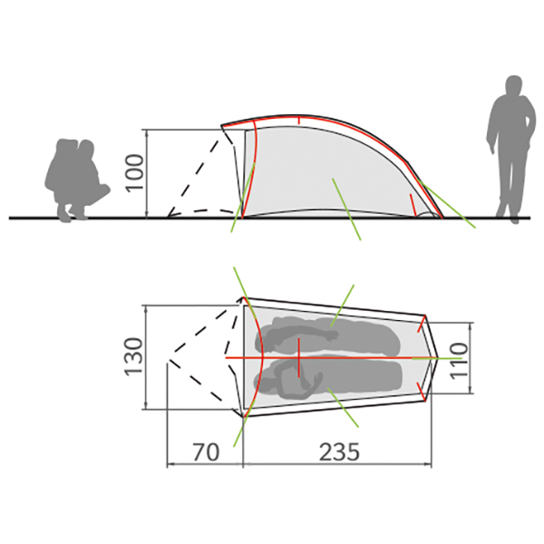 Vaude - Hogan SUL 2P - 2-Personen Zelt