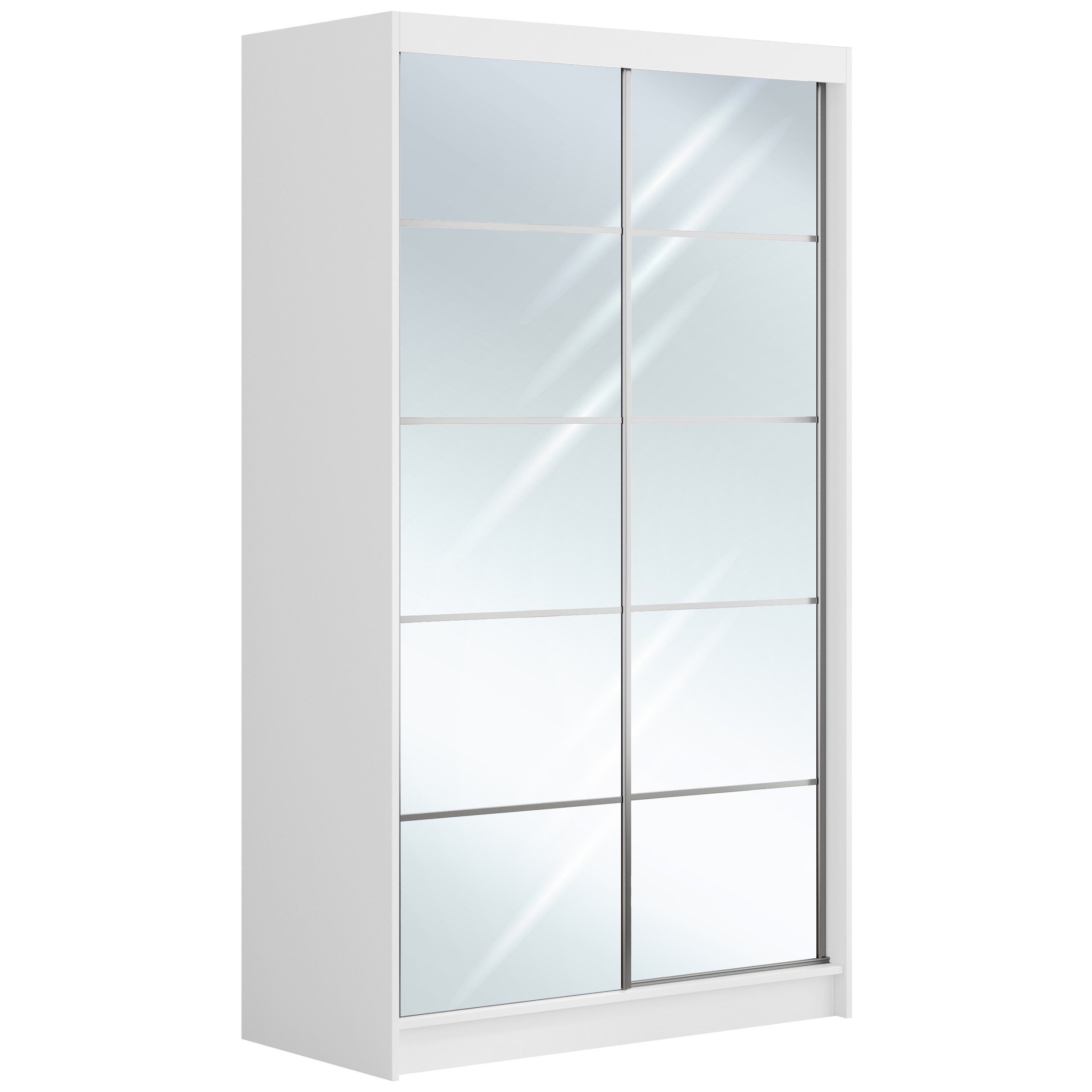 MKS MÖBEL Kleiderschrank Flores Schwebetürenschrank, Flurschrank, Schlafzimmerschrank