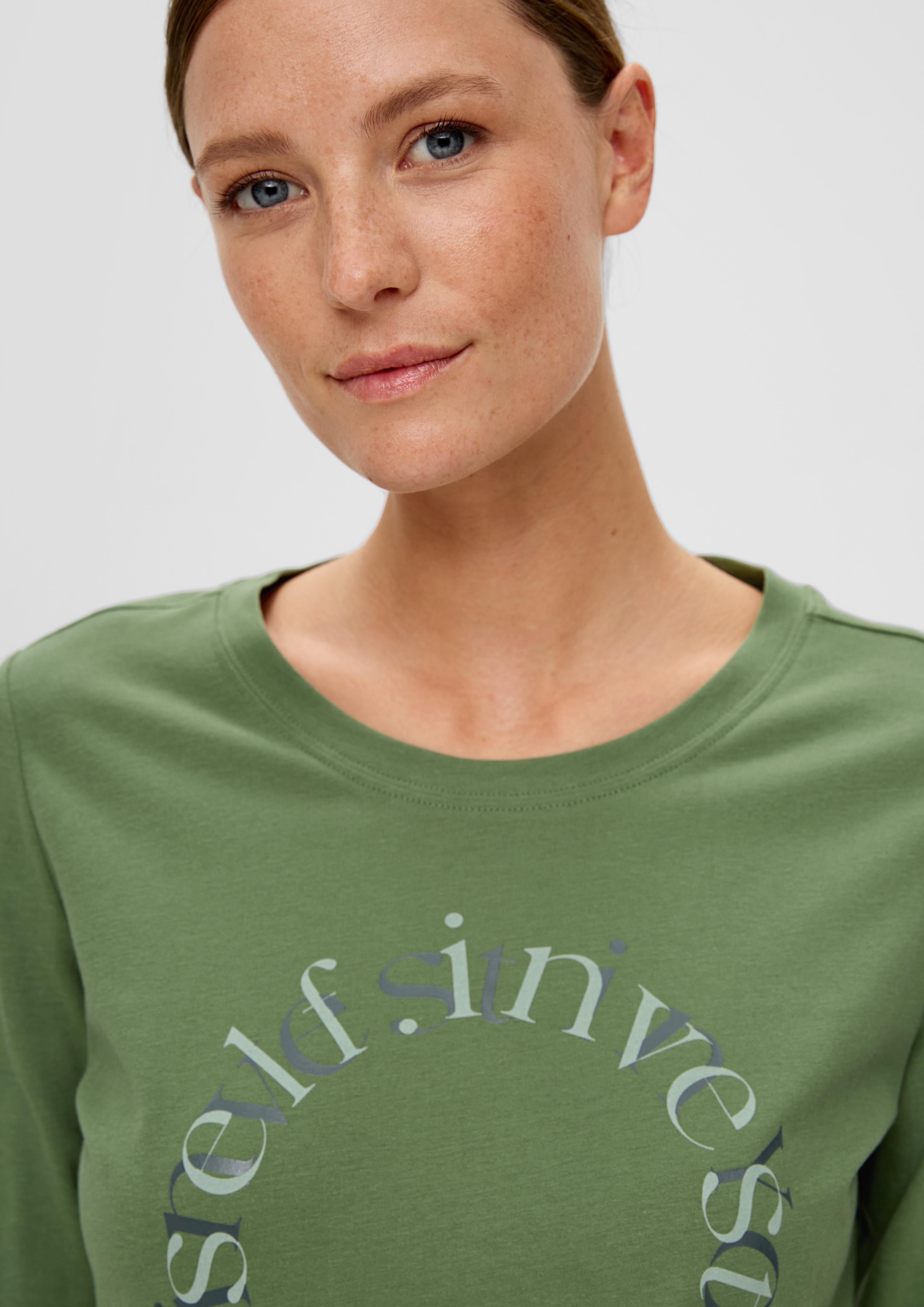 Longsleeve mit Statement-Print  2137221-78D0