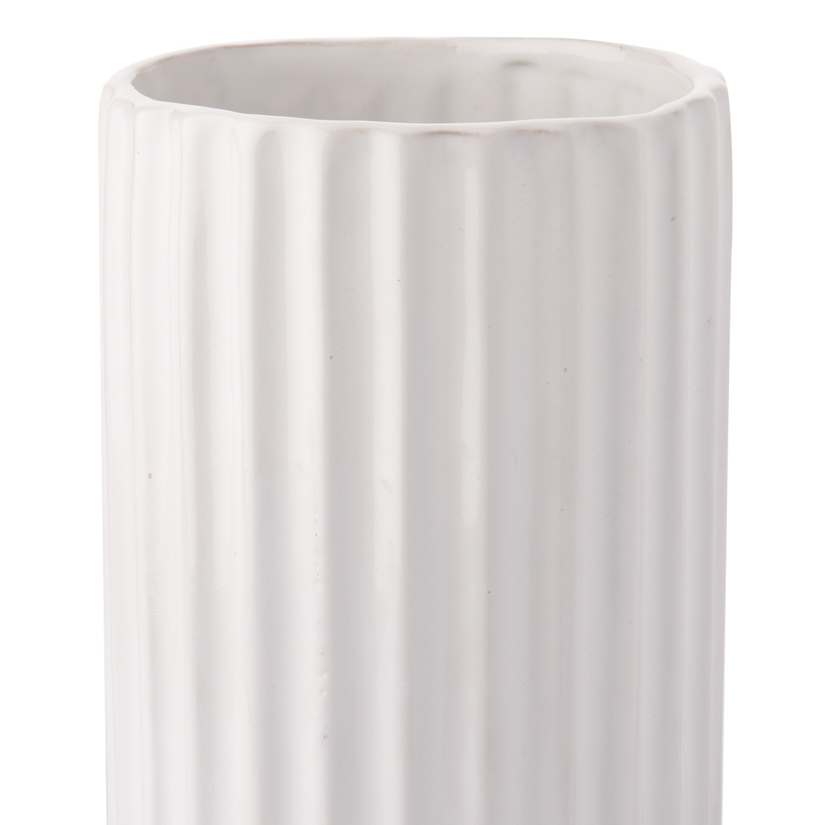 Große Vase in Riffel-Optik