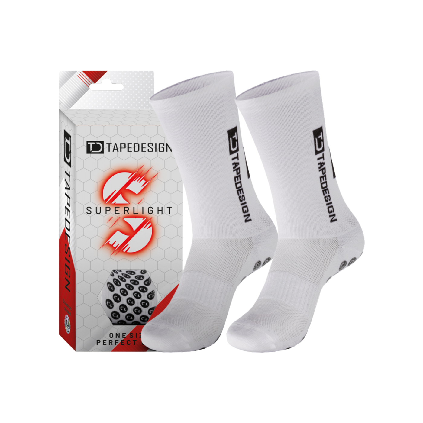 Tapedesign Gripsocks Superlight Socken Weiss F001