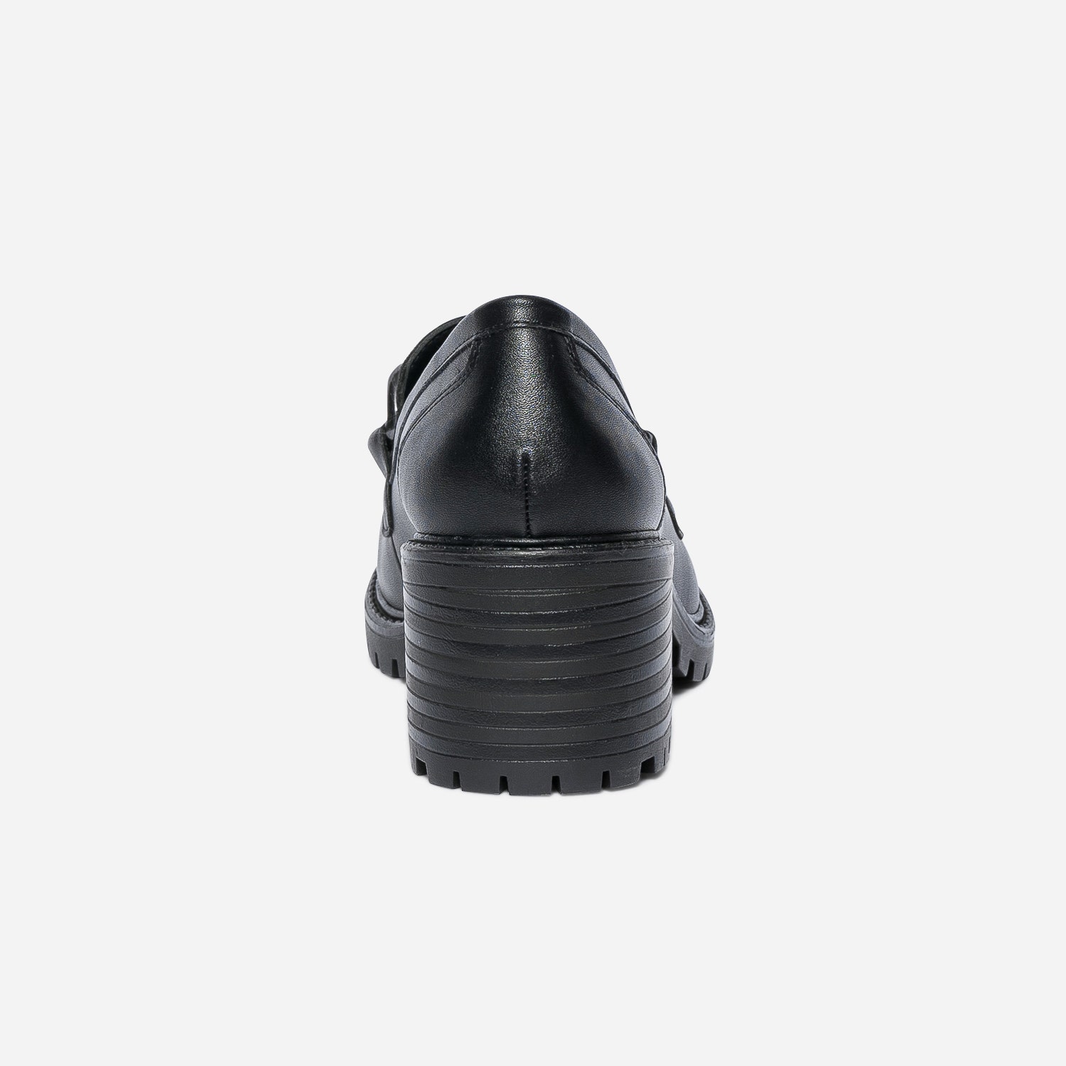 Mocassin à talon noir