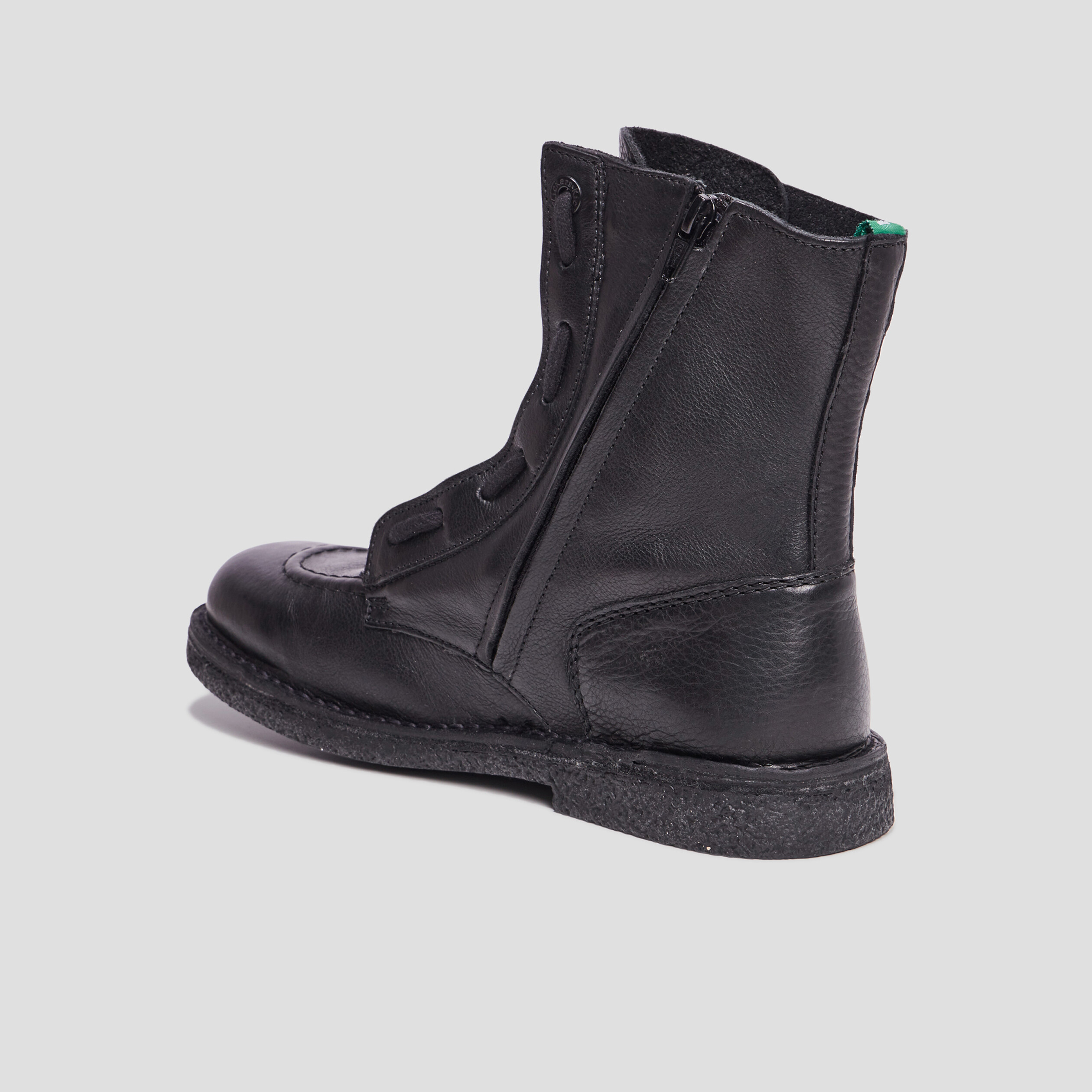 Bottines en cuir Kickers Meeticrock noir femme | La Halle