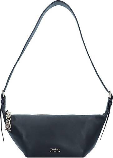 TOMMY HILFIGER Casual Schultertasche Leder 28 cm