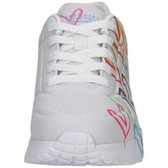 Skechers Uno Lite Spread The Love in weiß