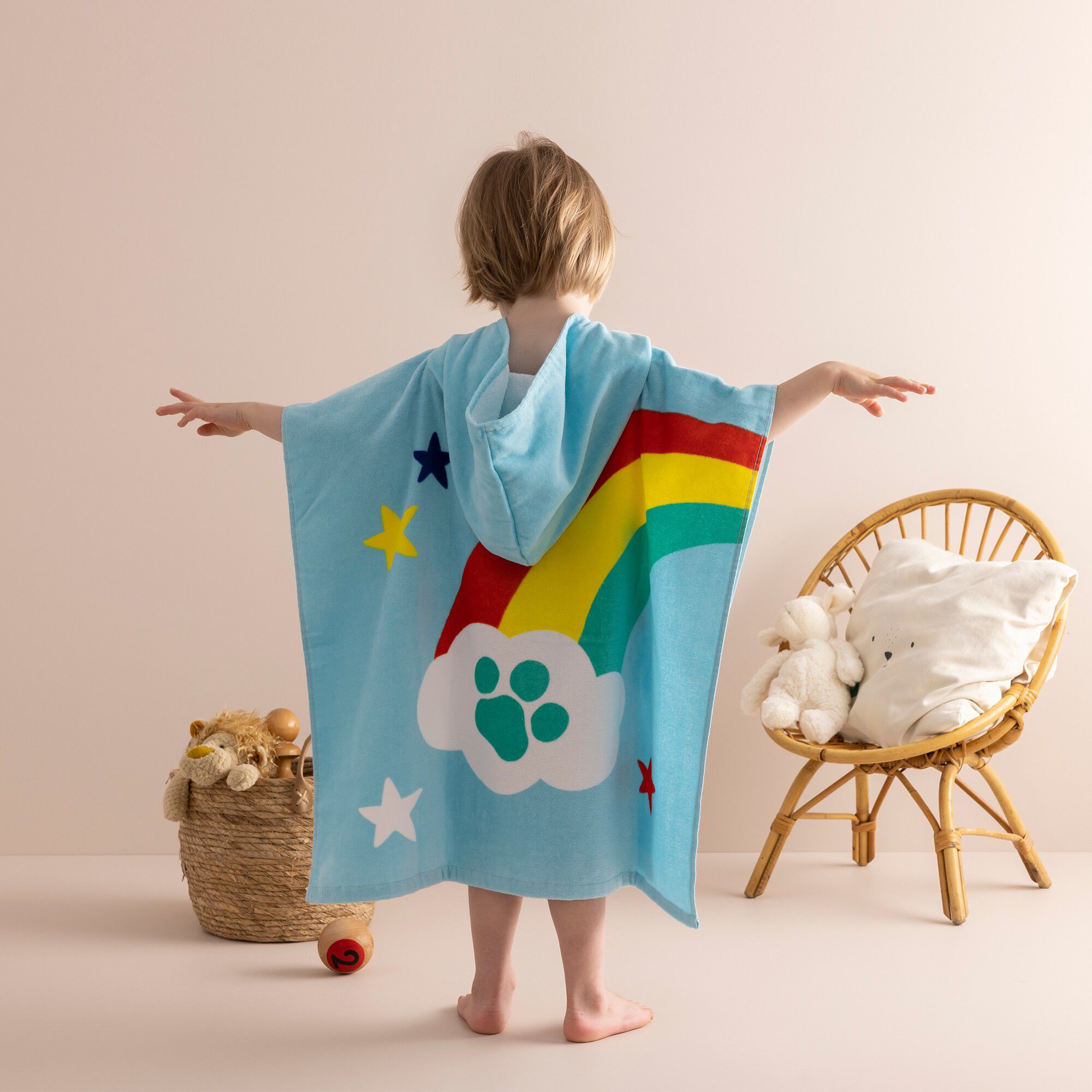 Poncho de bain enfant Pat'Patrouille à capuche