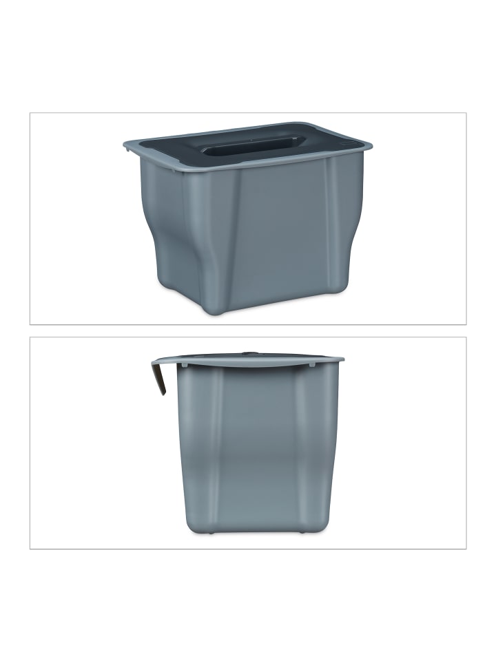 relaxdays Biomülleimer in Grau - 5 Liter günstig kaufen onesize