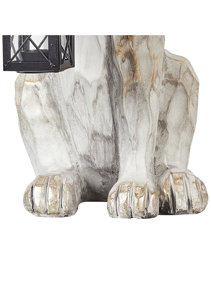 Beliani Gartenfigur GERLAND in Weiß - (W) 21 x (H) 37 x (L) 13 cm günstig kaufen onesize