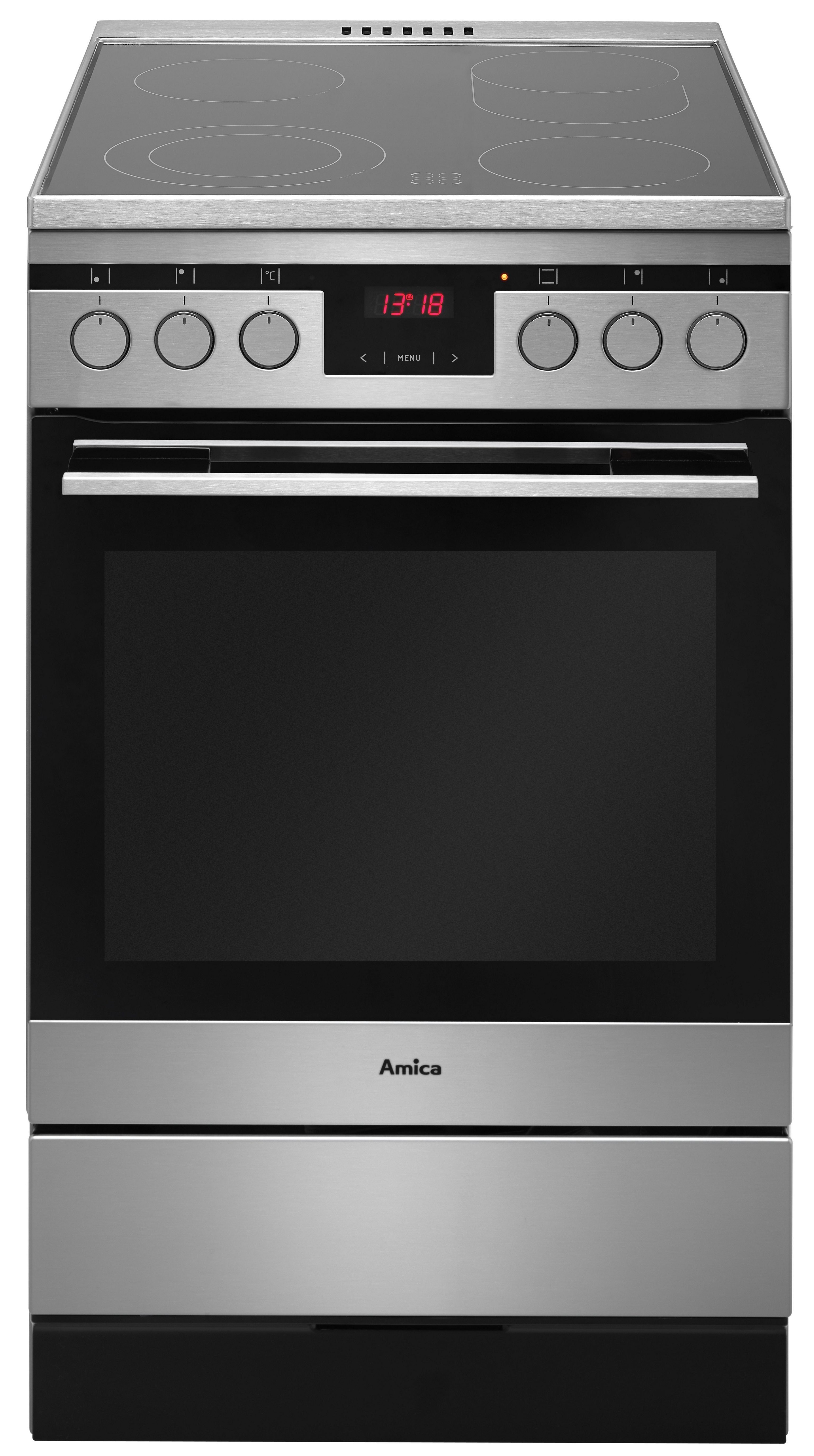 Amica Elektro-Standherd SHC 11587 E, mit 2-fach-Teleskopauszug, RapidWarmUp-Funktion