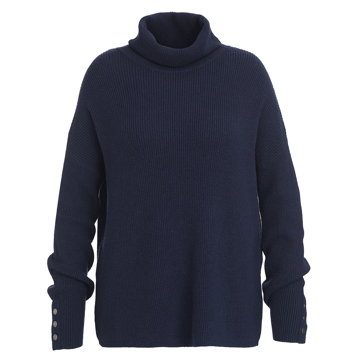 Damen Strickpullover mit Zierknöpfen