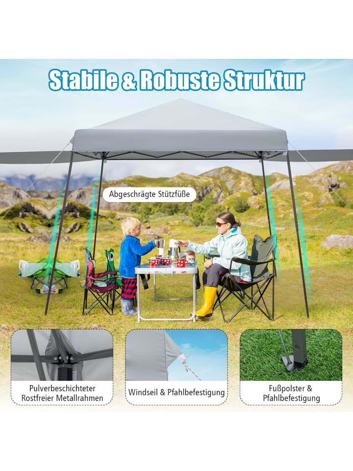 COSTWAY 3x6m Faltpavillon in Grau günstig kaufen onesize