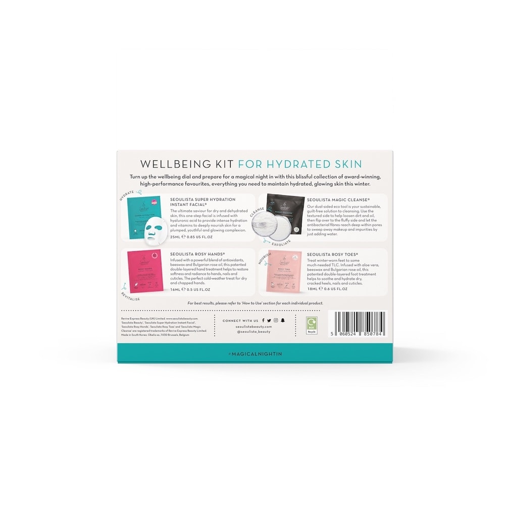 seoulista beauty Seoulista Beauty A Magical Night In Wellbeing Kit- Hydrated Skin Coffret cadeau