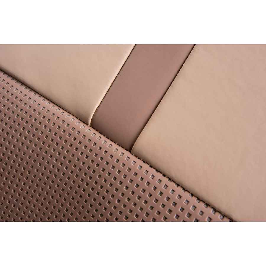 NORAUTO Sitzbezug für 2 Vordersitze, Design JUPITER-1 creme-beige, in Leder-Optik - ATU