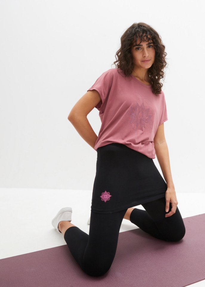 Sport-Leggings mit Rock, 3/4 Länge