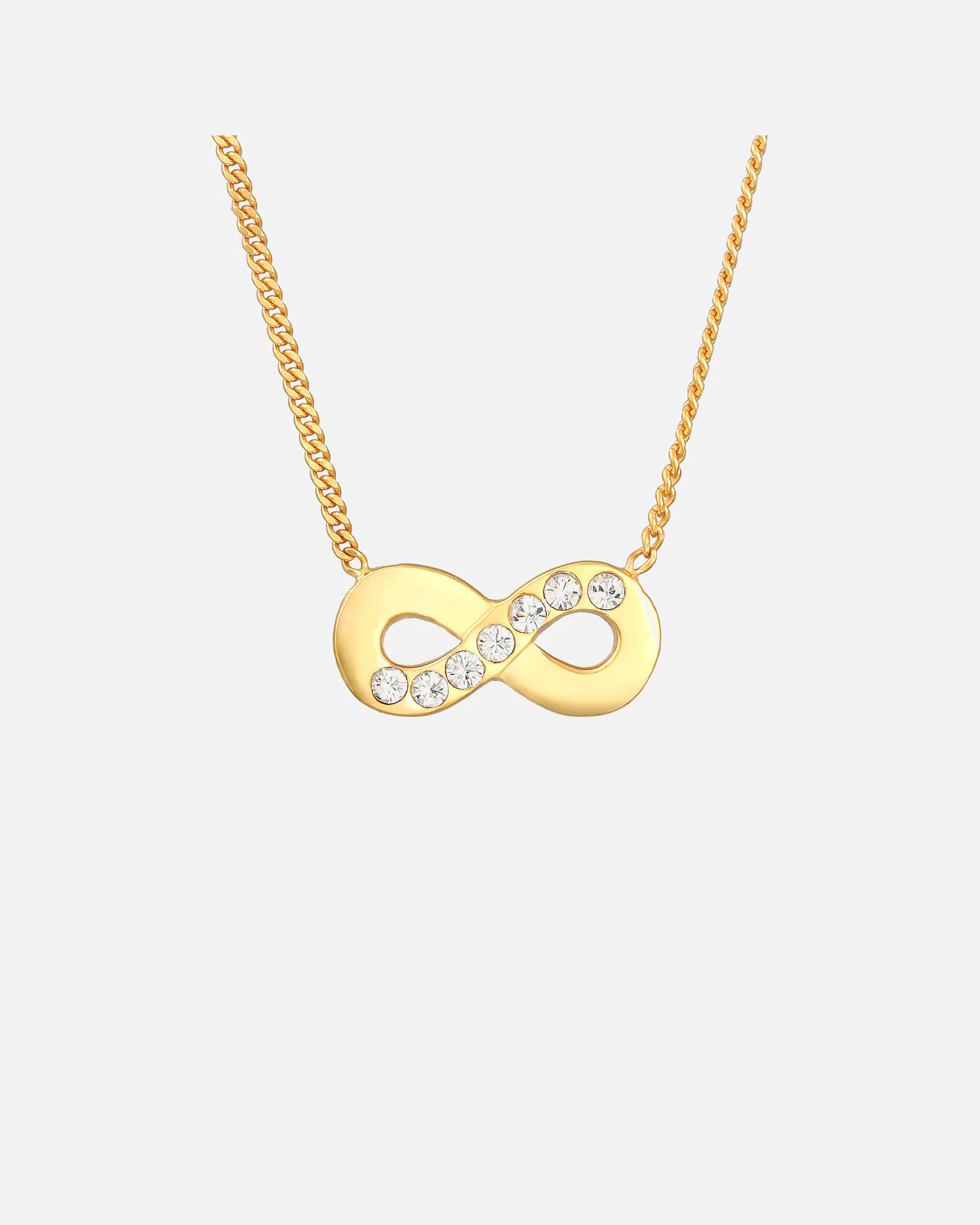 Elli Women's Infinity Symbol Pendant with Crystals in 925 Sterling Silver
