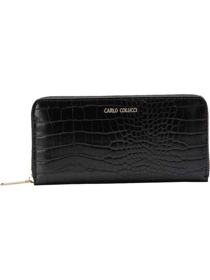 Carlo Colucci Geldbörse Covi in Schwarz günstig kaufen onesize