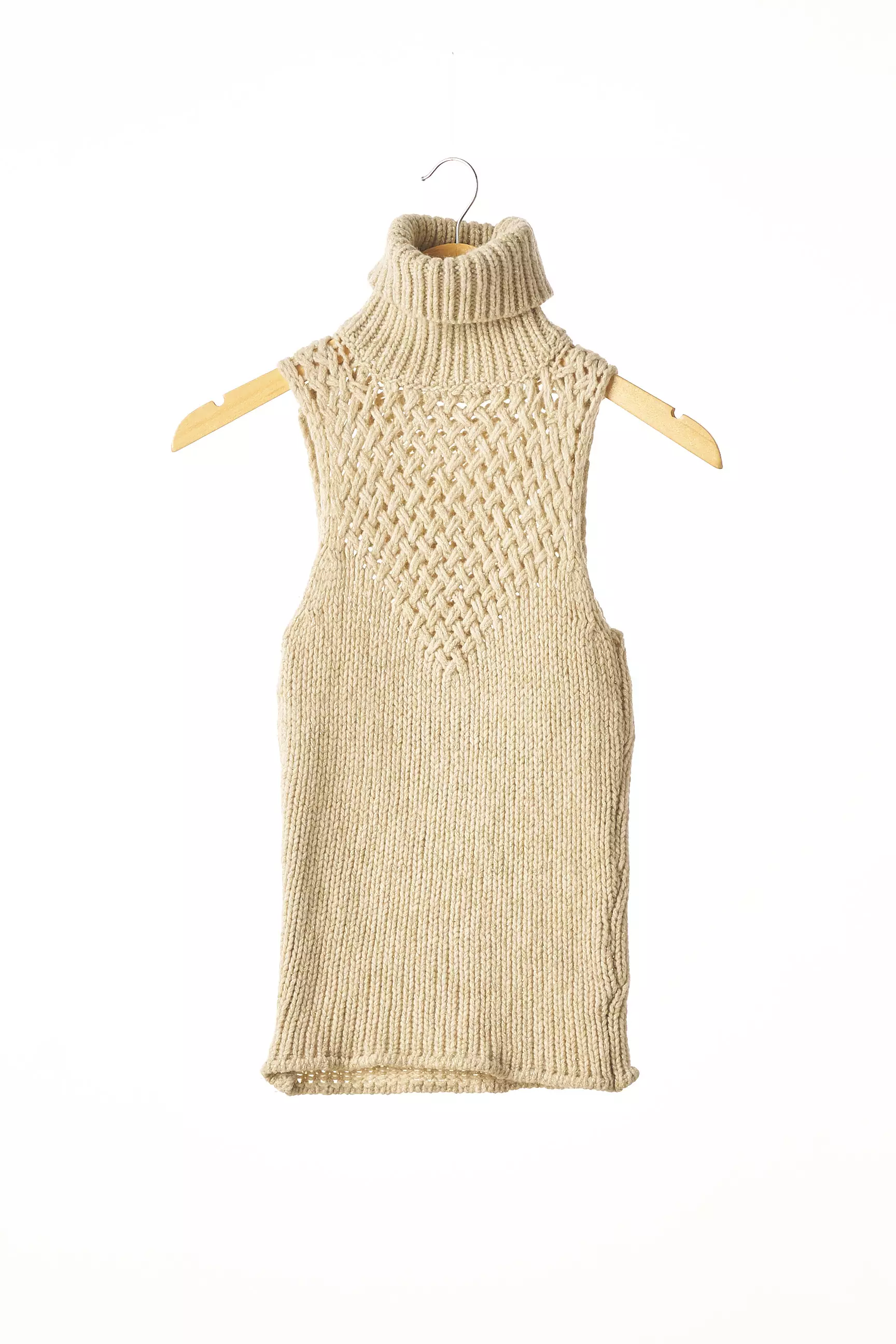 Anti Flirt Cols Roules Femme couleur beige