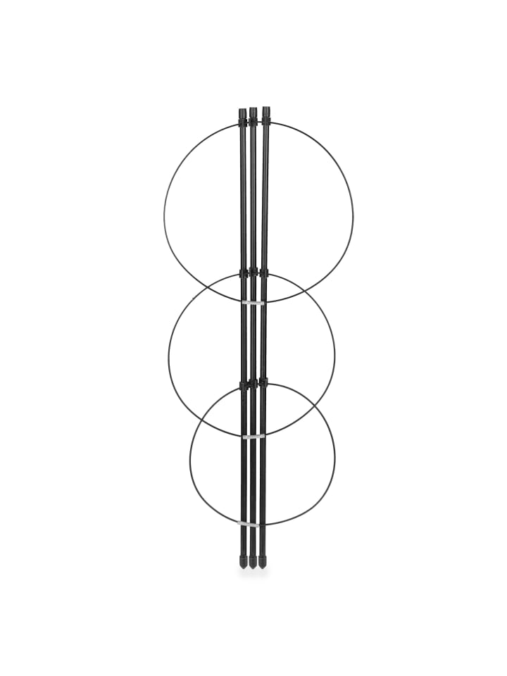 relaxdays 4 x Rankhilfe in Schwarz - (H)45 x Ø 22 cm günstig kaufen onesize