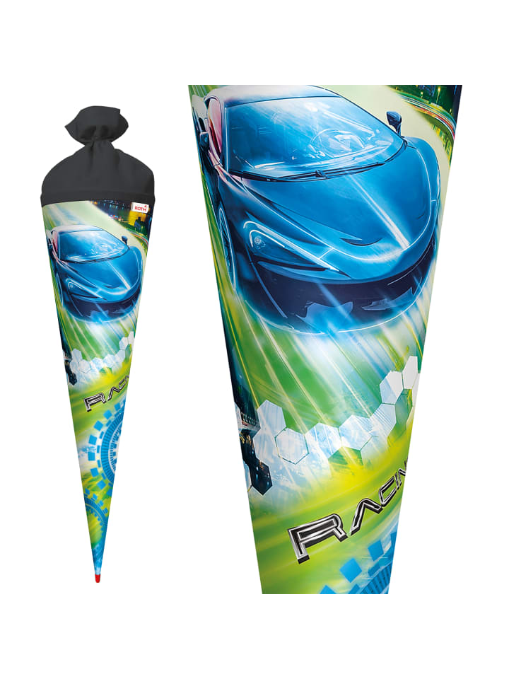 ROTH Schultüte groß Racing 70 cm in Hellblau günstig kaufen onesize