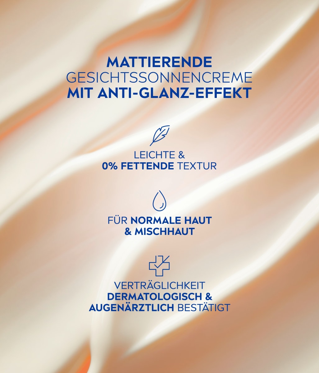 Sonnencreme Gesicht mattierend, LSF 50, 50 ml