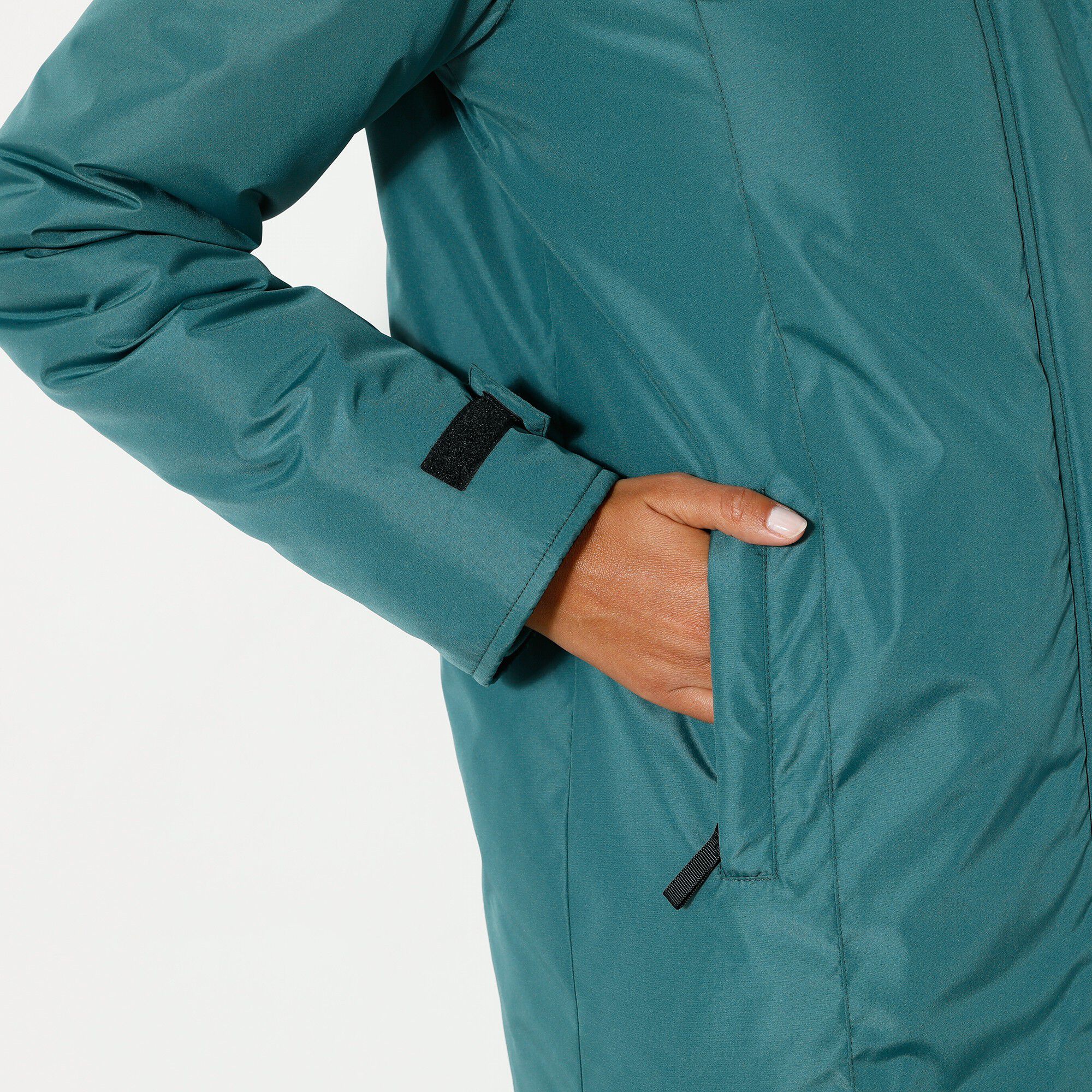 Parka imperméable doublée polaire unie