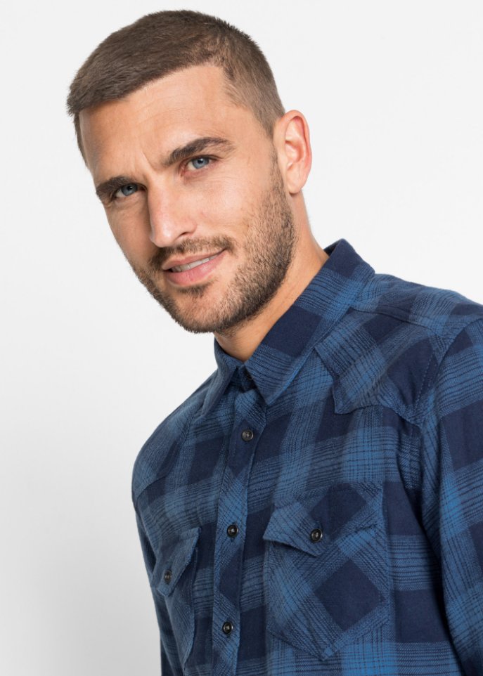 Flanell-Langarmhemd