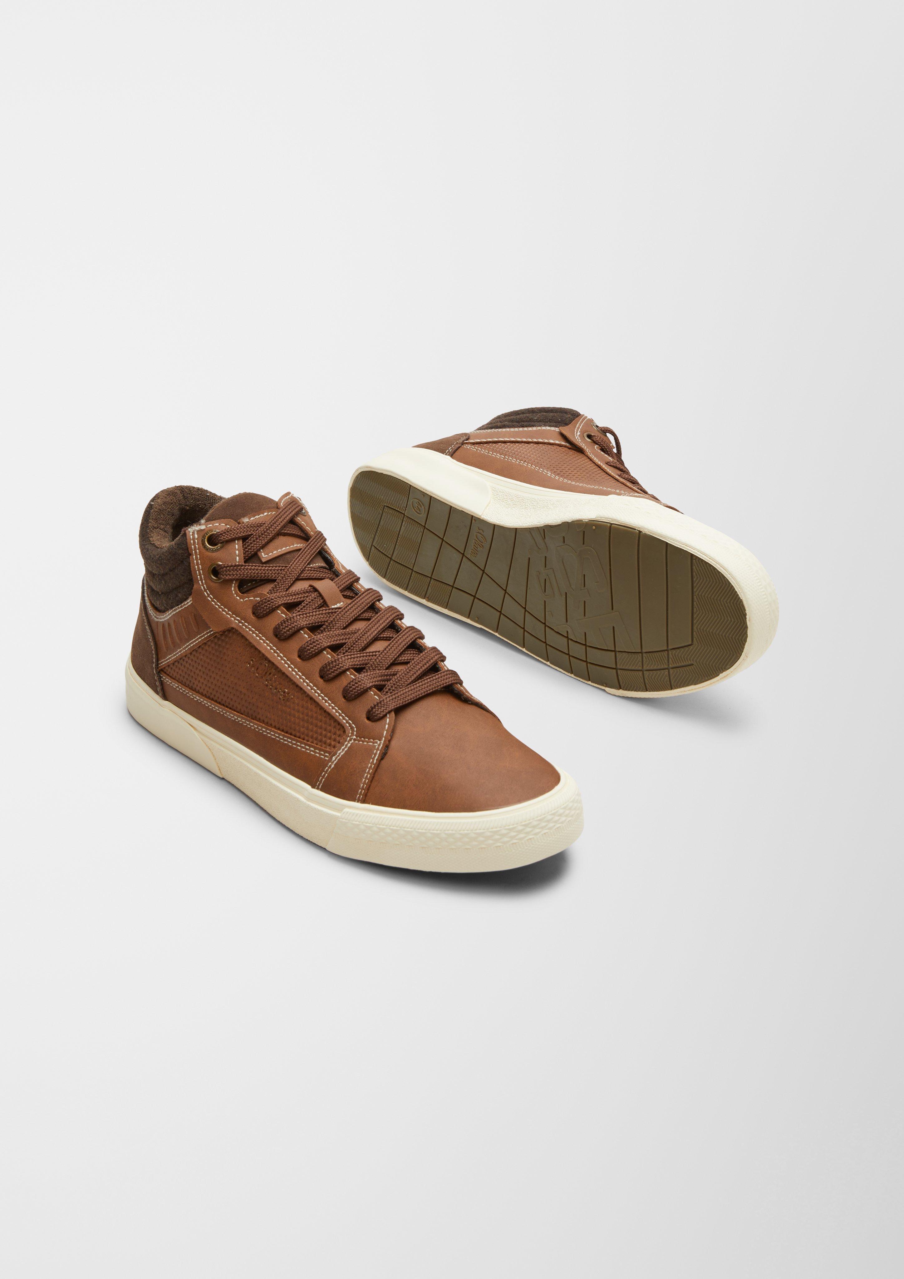 High Sneaker im Materialmix  6006436-300