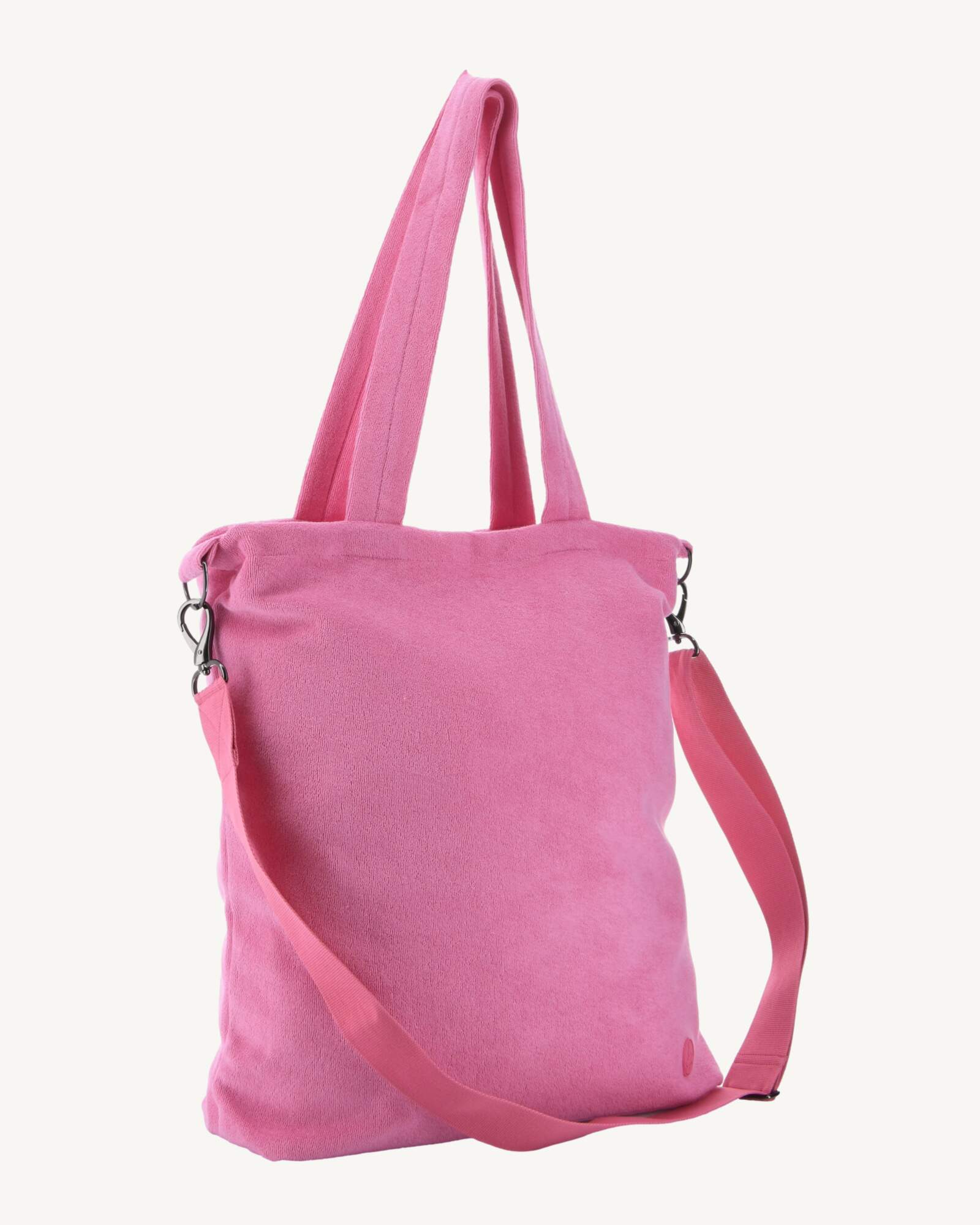 Maxi tote-bag éponge Rose intense Sand