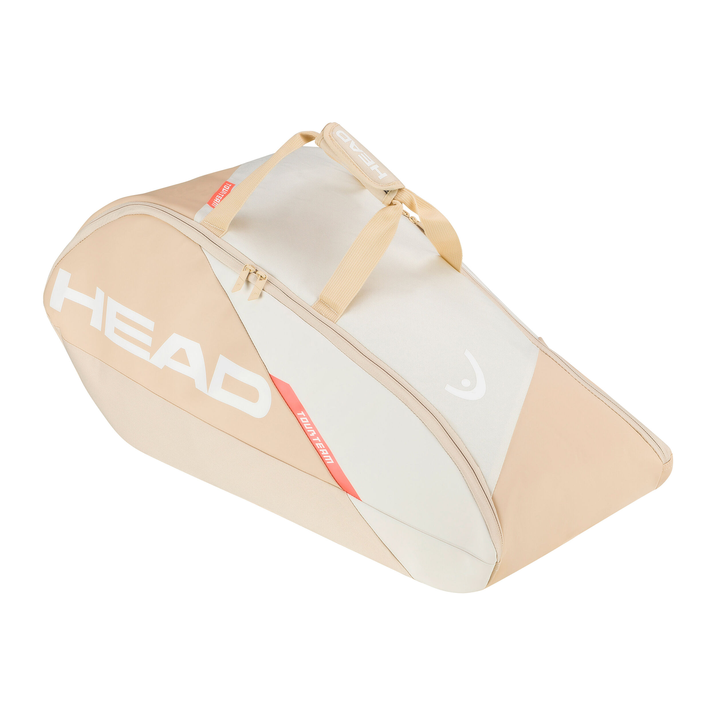 Tour Racquet Bag L Schlägertasche - Weiß, Koralle