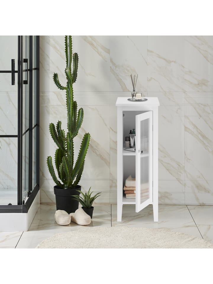 relaxdays Badezimmerschrank in Weiß - (B)30 x (H)81 x (T)33 cm günstig kaufen onesize