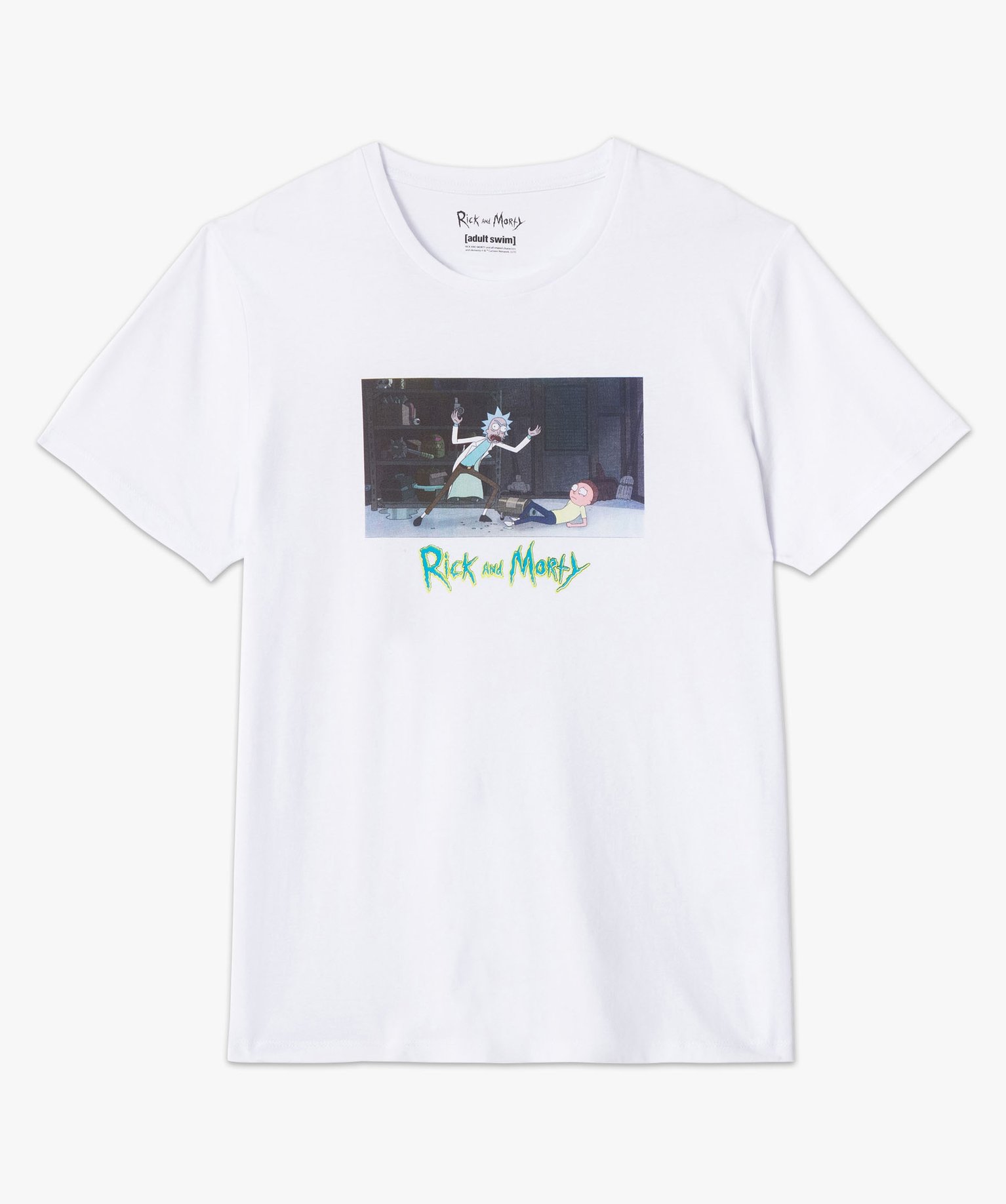 Tee-shirt manches courtes à motif homme - Rick & Morty blanc | GEMO