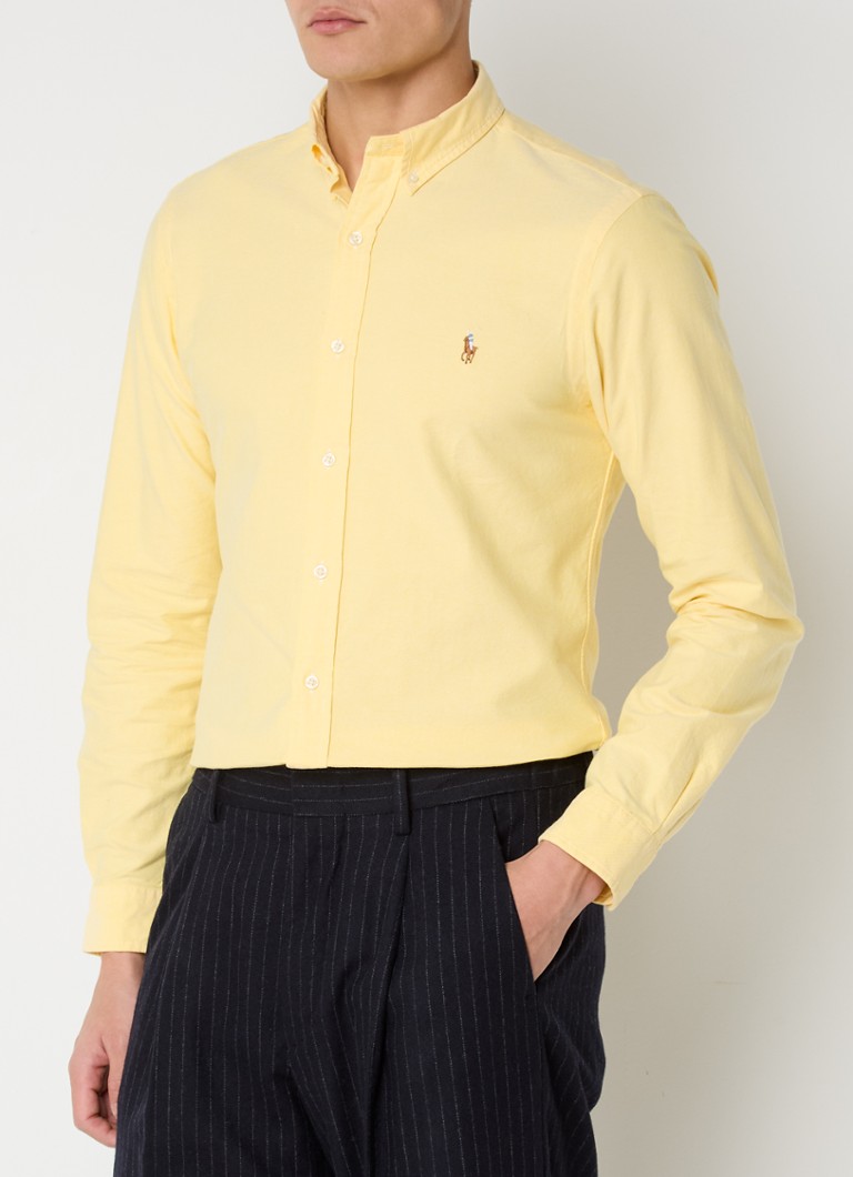 Ralph Lauren pieguļoša piegriezuma krekls ar pogājamu apkakli