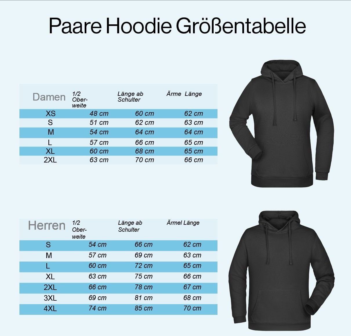 Couples Shop Kapuzenpullover Christmas King & Queen Hoodie Pullover Set Weihnachten Geschenk (Set, 2er-Pack) mit modischem Print