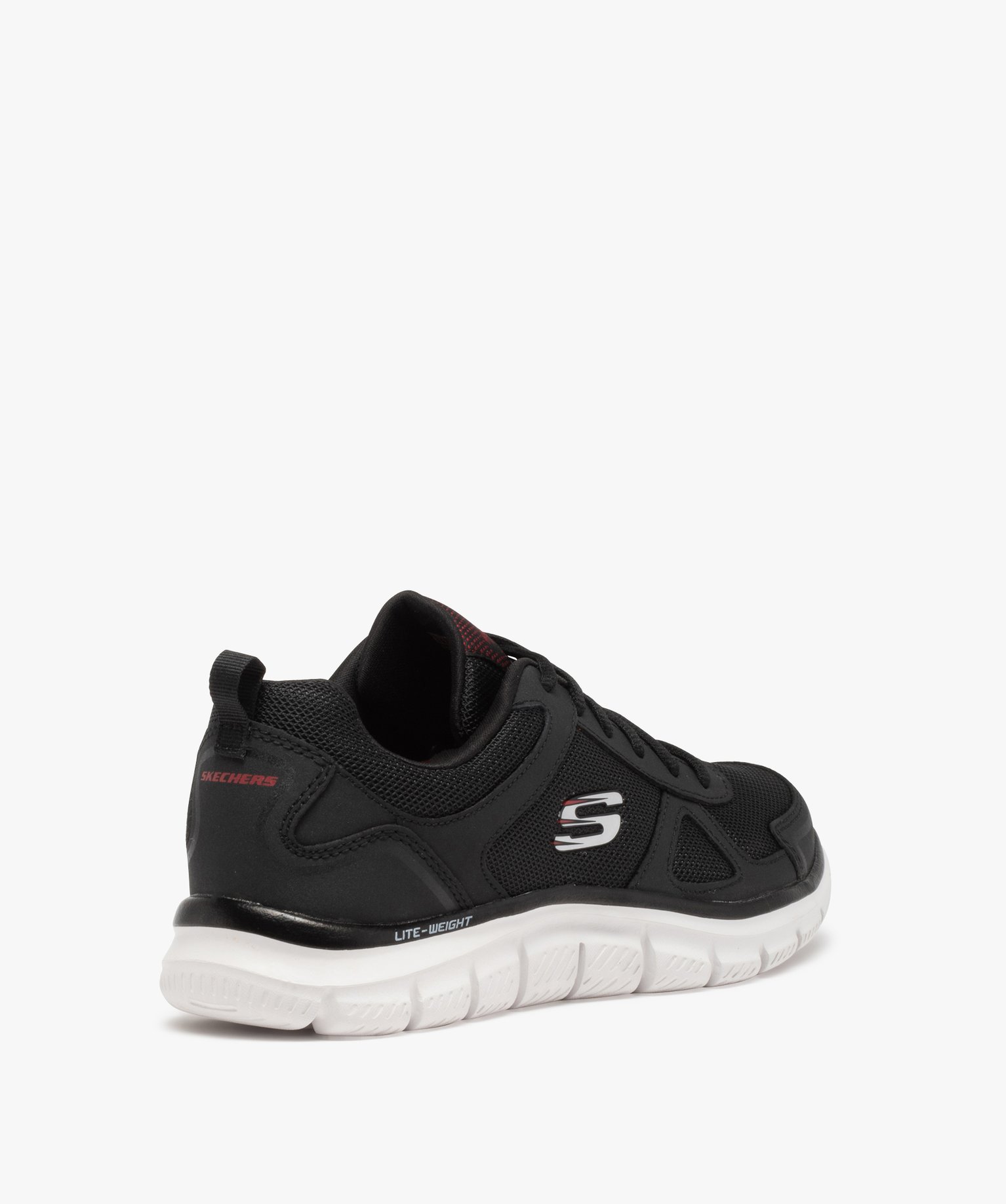 Baskets homme running unies à lacets – Skechers noir | GEMO