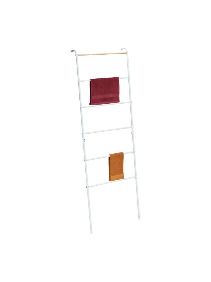 relaxdays Handtuchleiter in Weiß - (B)55,5 x (H)160,5 x (T)10 cm günstig kaufen onesize