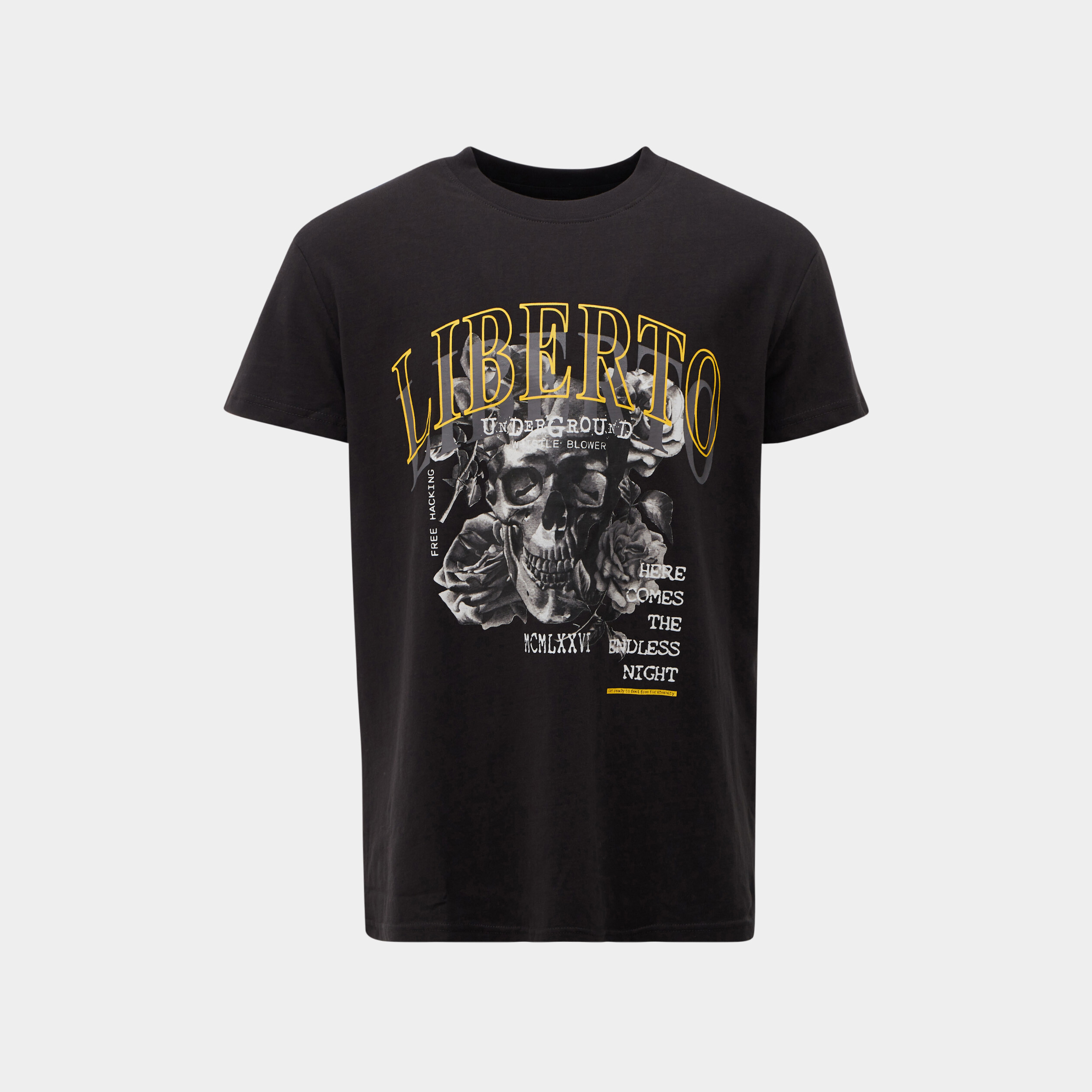T-shirt manches courtes Liberto gris foncé homme | La Halle