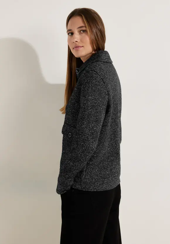 CECIL Indoorjacke in Salt & Pepper