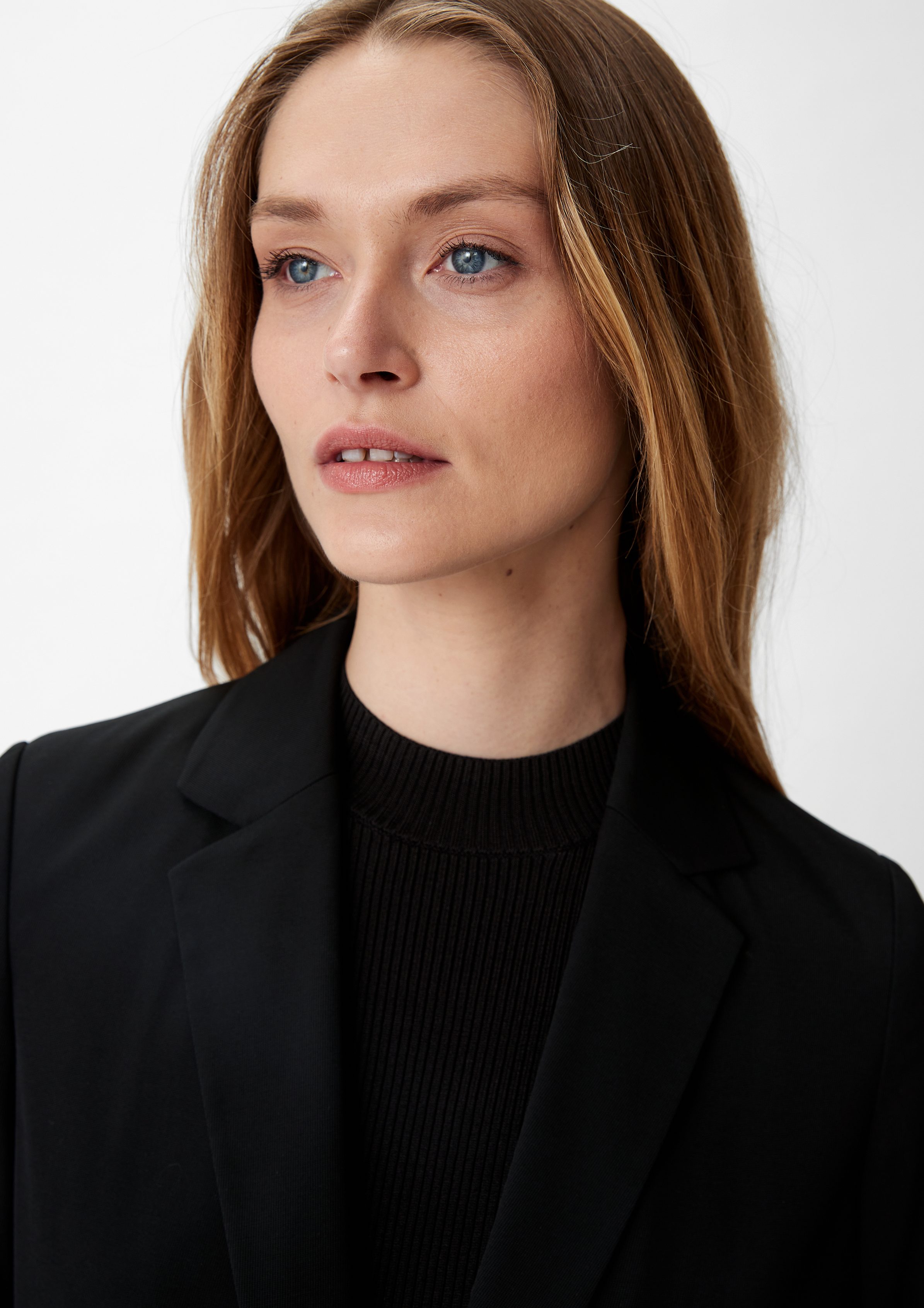 Comma Blusenblazer Blazer aus Viskosestretch Teilungsnähte