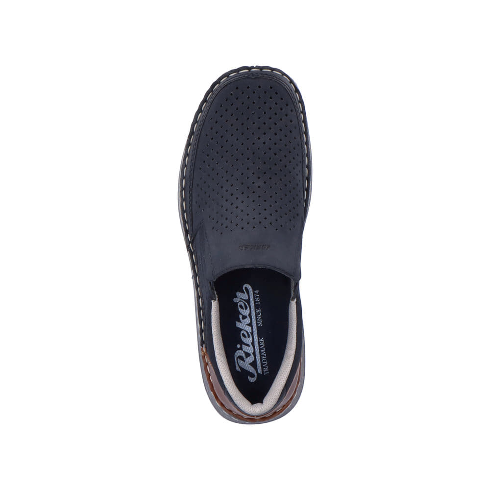 Rieker Herren Slipper ozeanblau