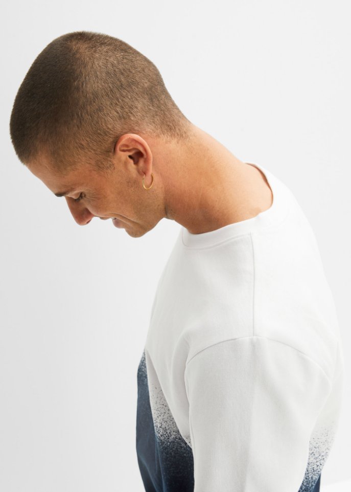 Sweatshirt mit recyceltem Polyester, Farbverlauf