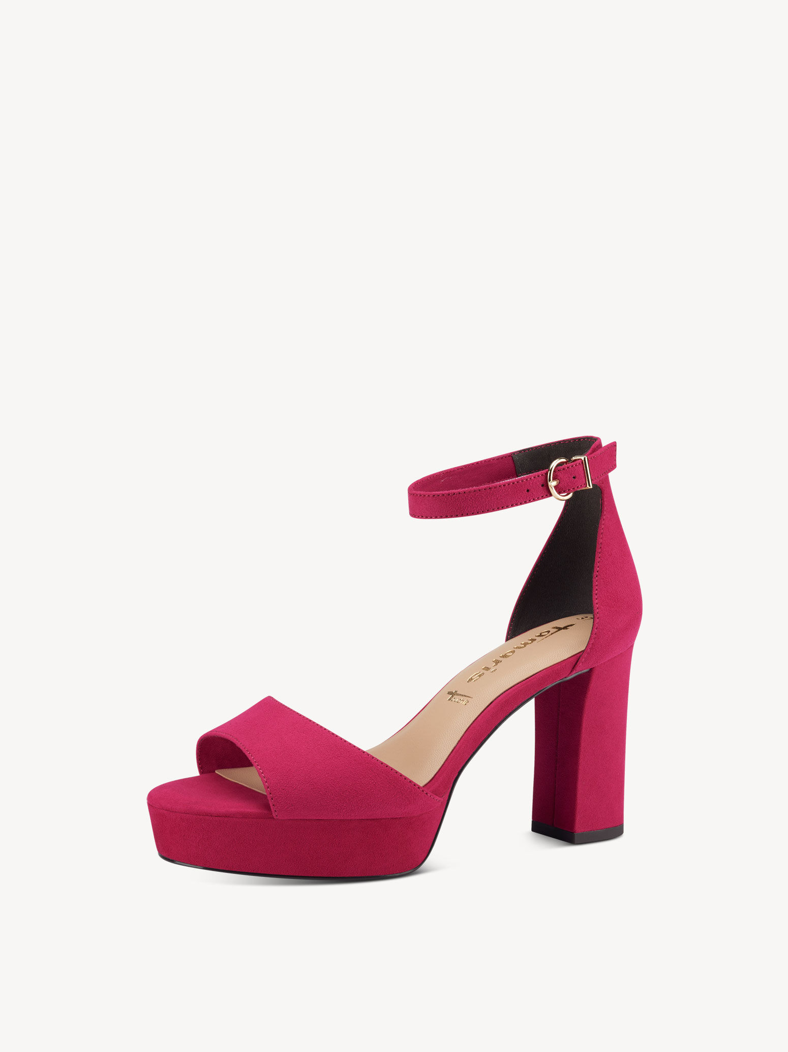 Sandale à talon - rose fuchsia