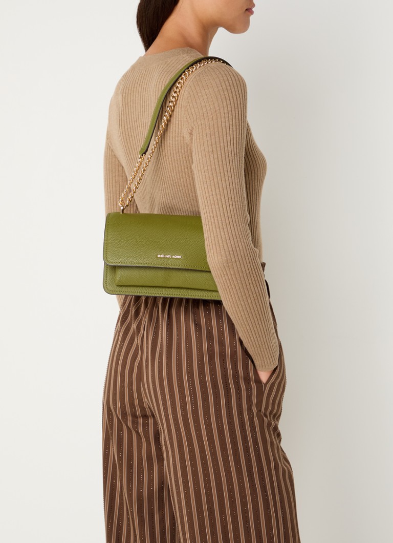 Michael Kors Claire Large textured leather crossbody bag
