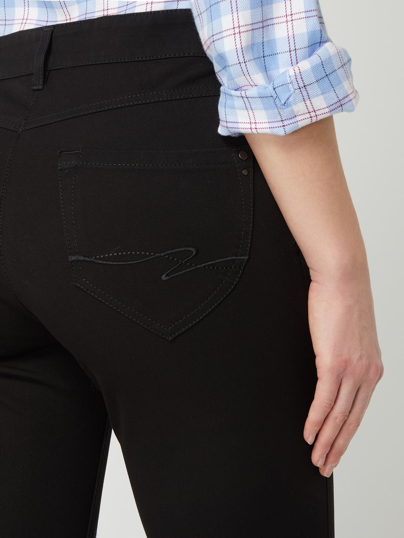 Comfort Fit Jeans mit Stretch-Anteil Modell 'Cora' in schwarz