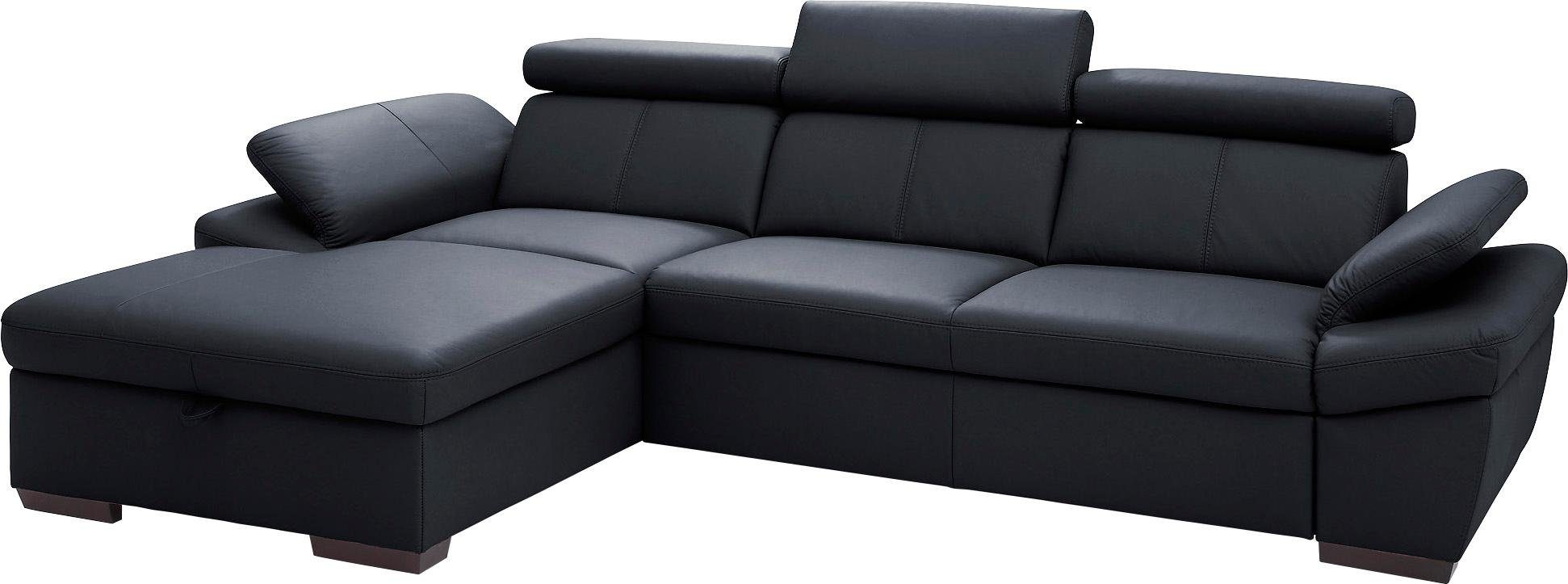exxpo - sofa fashion Ecksofa Salerno, inklusive Kopfteil- und Armteilverstellung, wahlweise mit Bettfunktion