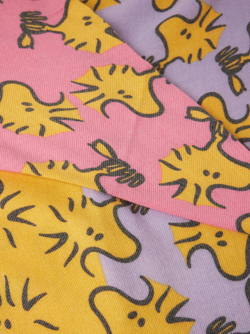 Schal mit Allover-Muster in pink