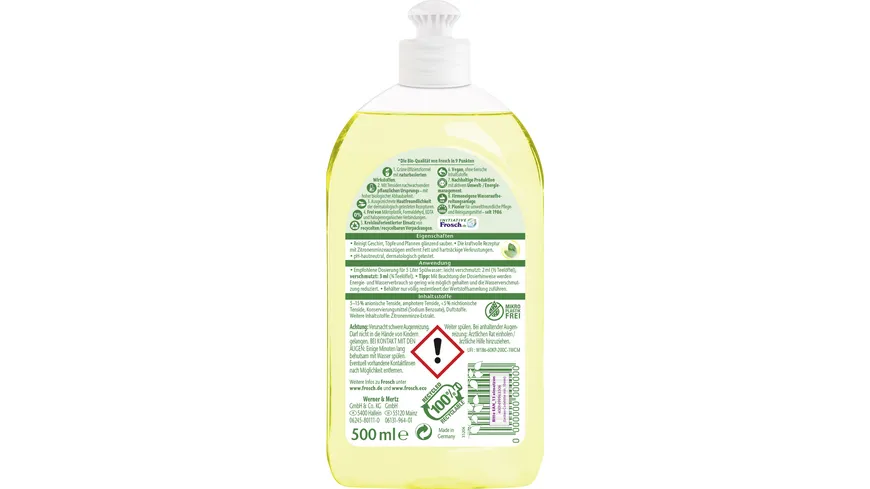 Frosch Spül-Gel Zitronenminze 500 ml