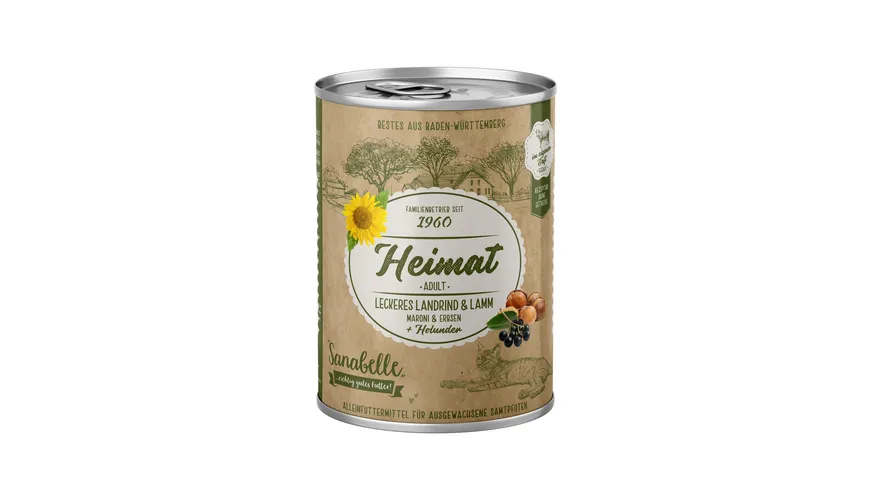 Sanabelle Heimat Rind Katzennassfutter 400g 450 g