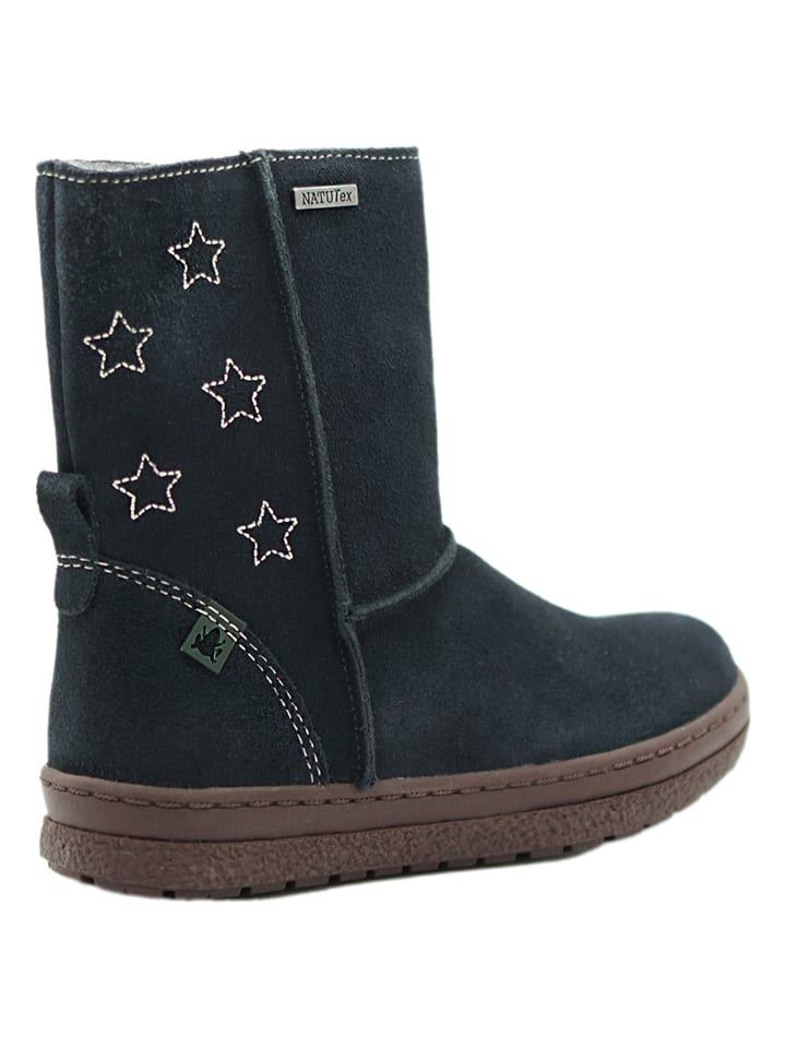 El Naturalista Leder-Winterstiefel in Dunkelblau günstig kaufen