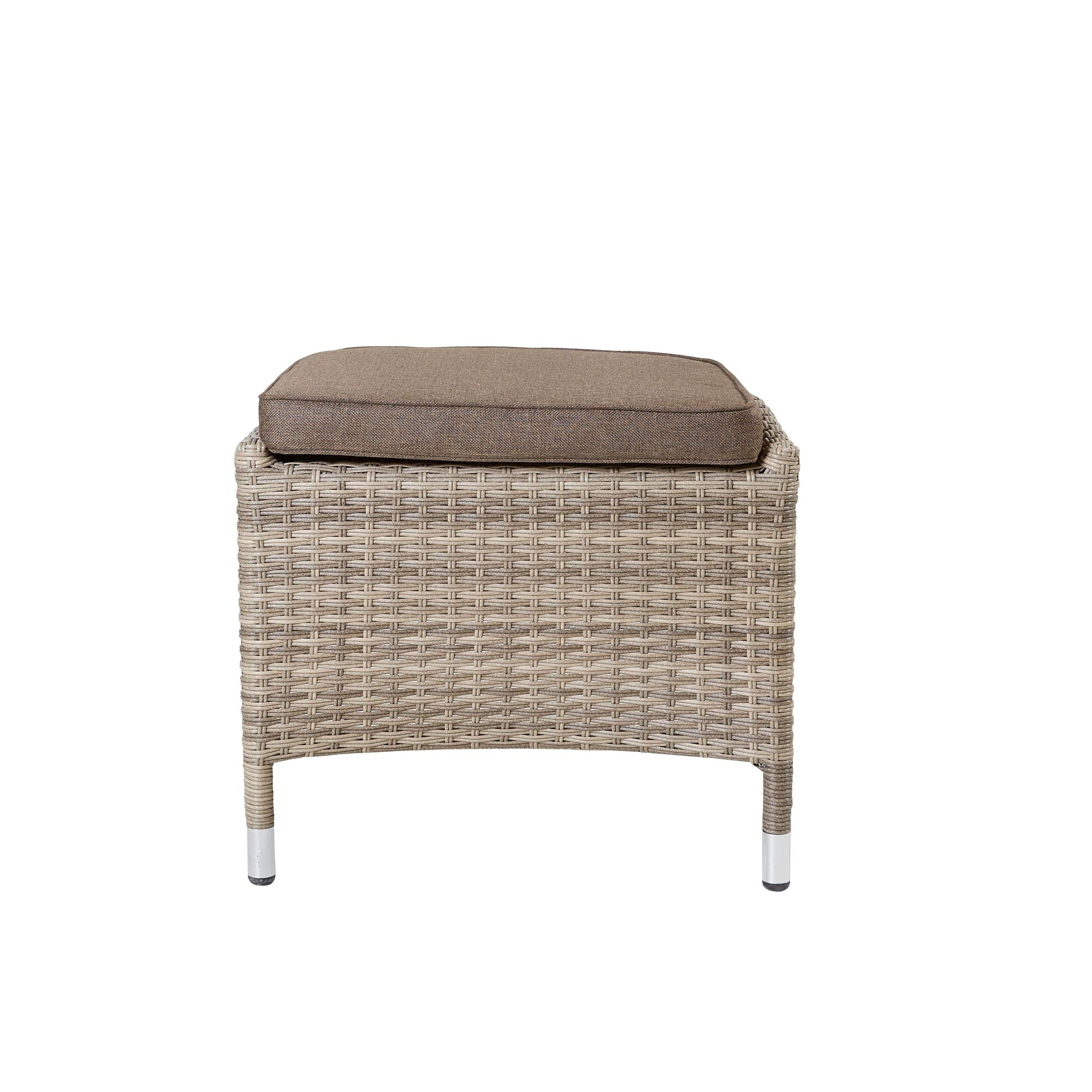 LC Garden Gartenlounge-Hocker LC Garden Turin Dining Hocker Fußbank natur